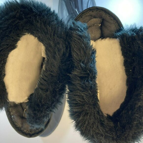 Sorel Kaufmam Canada Black Lined Rubber Fur Top Lace Up Snow Boots - Picture 8 of 11
